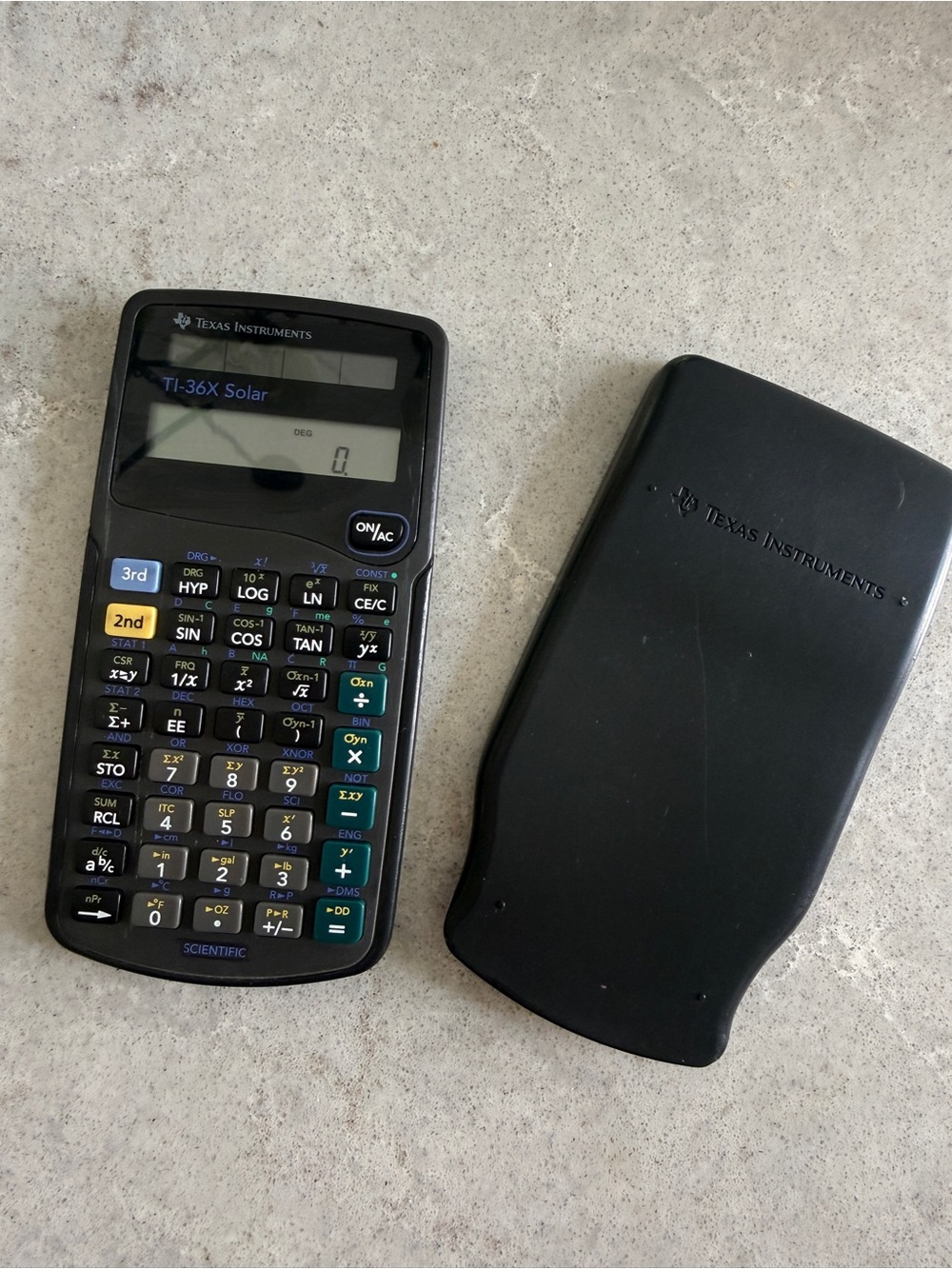 Texas Instruments solar calculator  TI-36X black